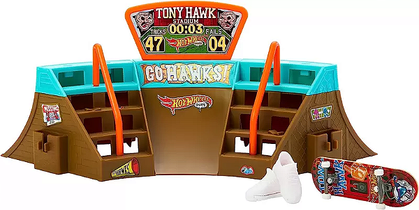 Hot Wheels Skate de Dedo Pista Tony Hawk Stadio -Mattel - HGT91