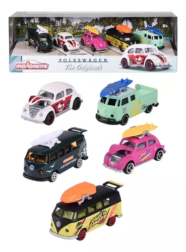 1/64 MAJORETTE CONJUNTO COM 5 PCS SERIE VW THE ORIGINALSC - MAJ212055008