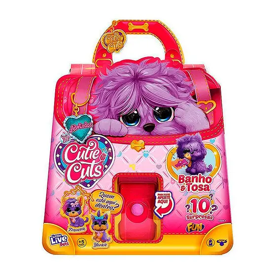 *Pelúcia Adotados Cutie Cuts Salão De Beleza Rosa F0066-3 - FUN