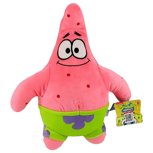 Pelúcia Bob Esponja Patrick Estrela 30cm Multikids - Br2104