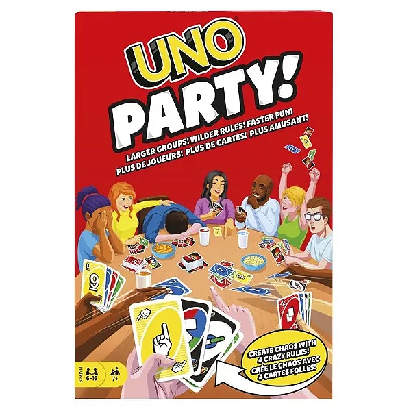 Jogo  Uno Party Cartas Estampadas Mattel HMY49