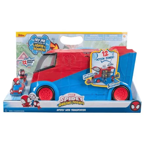 SpiderMan Spidey Amazing Friends Veículo Transporter - 2373 Sunny Brinquedos