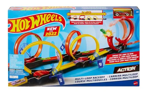 Conjunto De Pista - Hot Wheels - Action - Corrida Multiloop -HDR83 - Mattel