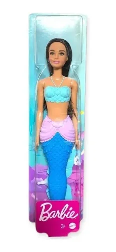 Boneca Barbie Sereia Dreamtopia Cauda Azul Morena - Mattel hgr07