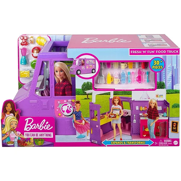 Barbie Veículo Food Truck - Mattel GMW07