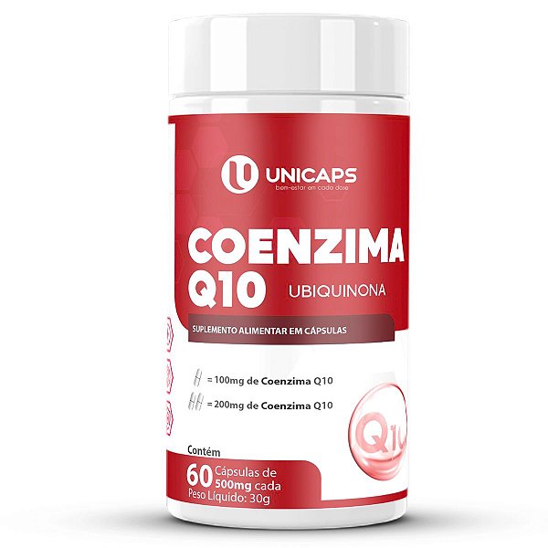 Coenzima Q10 200mg + Vitamina E 60 Cápsulas