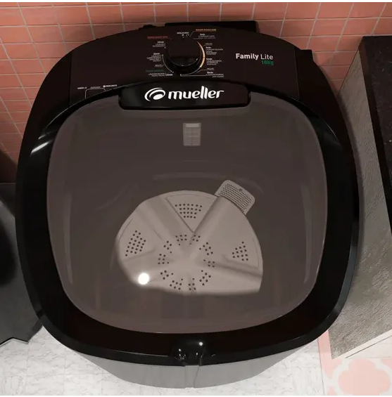 LAVADORA MUELLER FAMILY LITE 10KG - PRETO