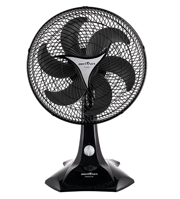 VENTILADOR BRITANIA PROTECT 30 127V PRETO - 033011094