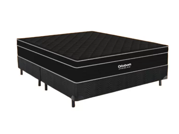 CAMA BOX - KING - STAR BLACK 0,38X2,30X1,93 - ORTOBOM/HERVAL