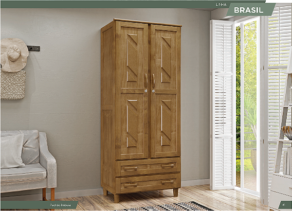 ROUPEIRO MULTIUSO 1135IM 2P - IMBUIA - CAVAZOTTO