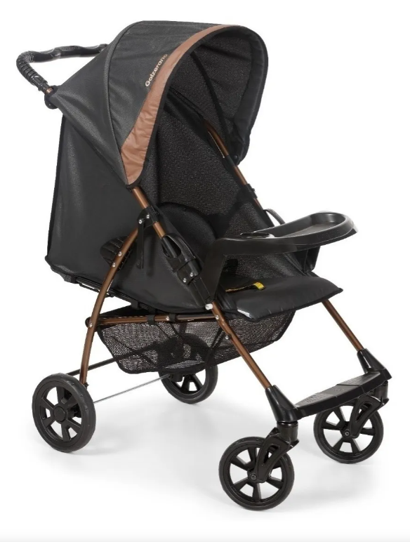 CARRINHO P/ BEBE GALZERANO ROMANO TRAVEL PTO/COBRE