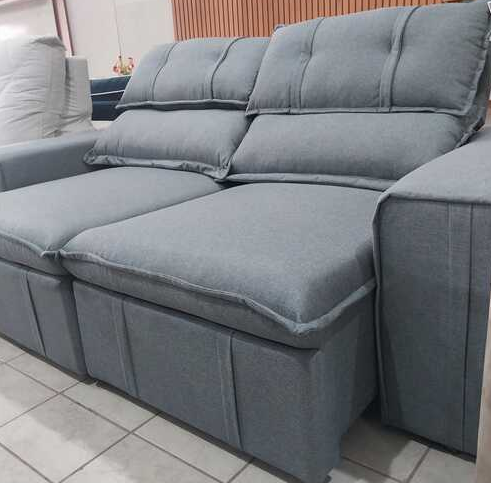 ESTOFADO DORIS GRALHA AZUL 2726 2L LINHO FOAM