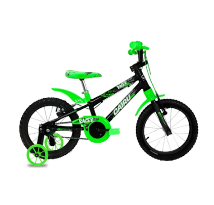 BICICLETA CAIRU 16 MTB RACER KIDS PTO/VD