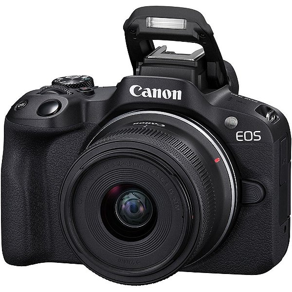 Câmera Mirrorless Canon EOS R50 com Lente RF 18-45mm IS STM
