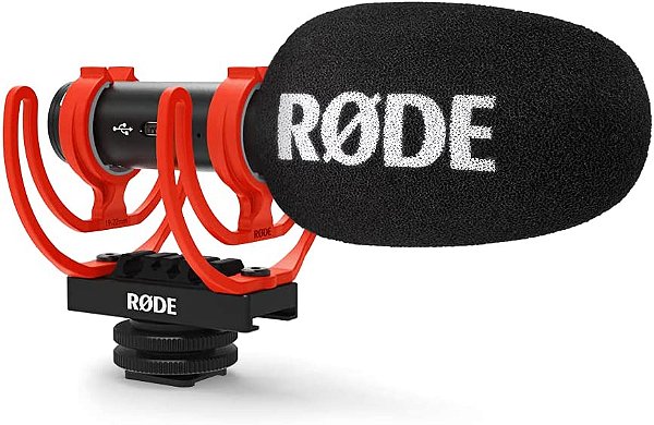 Microfone Shotgun Ultracompacto RODE VideoMic GO II Analógico/USB