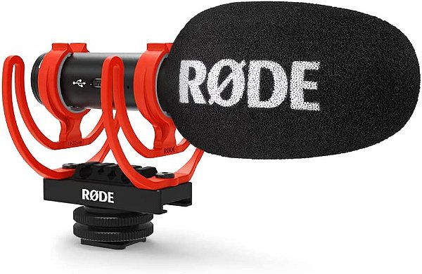 Microfone Shotgun Ultracompacto Rode VideoMic GO II Analógico/USB