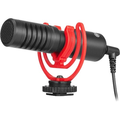 BOYA BY-MM1+ Mini Microfone Condensador para Câmeras e Smartphones P2