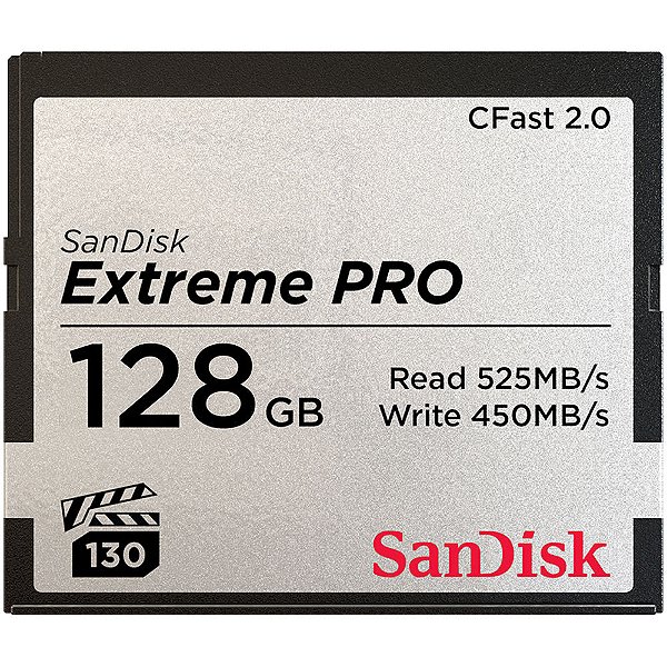Cartão CFast 2.0 SanDisk Extreme PRO 128GB 525-430MB/s