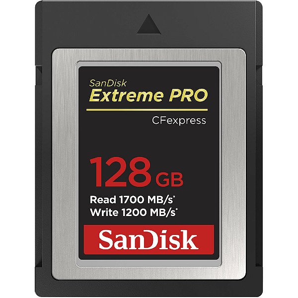Cartão de Memória SanDisk CFexpress Type-B 128GB Extreme PRO