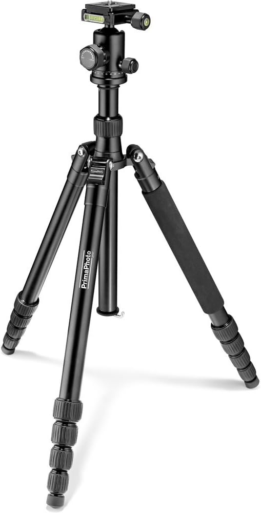 Tripé PrimaPhoto PHTRBBK com Ball Head (Alt. Max. 1,40m até 8Kg)