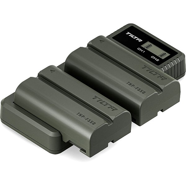 Kit Tilta com 2 Baterias NP-F550 (3500mAh) e Carregador Duplo USB