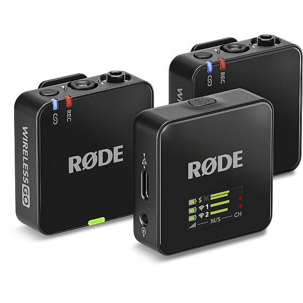 RODE Wireless GO (Gen 3) Sistema/Gravador de Microfone Digital Duplo sem Fio