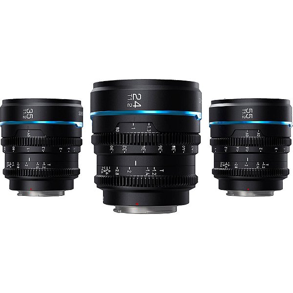 Kit 3 Lentes Cine Sirui Night Walker T1.2 S35 (Sony E-Mount)