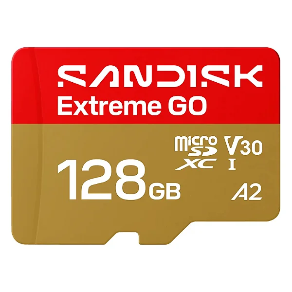 Cartão de Memória microSD SanDisk Extreme GO 128GB A2 V30 U3