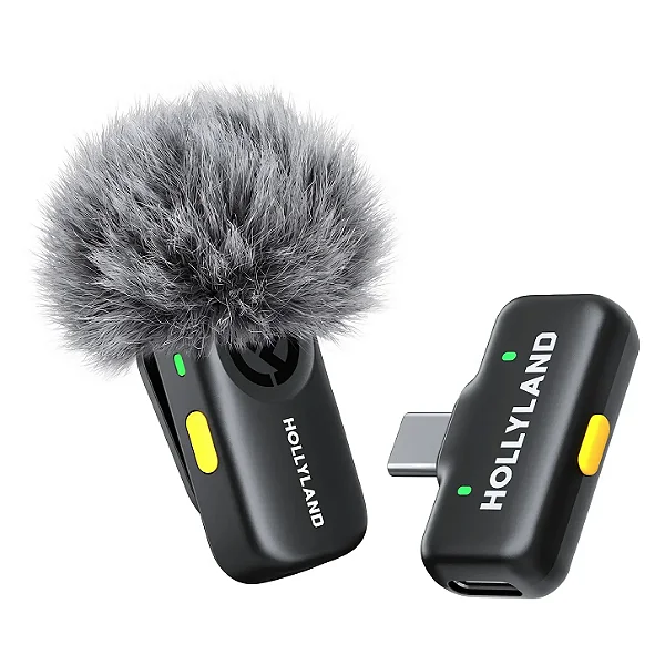 Hollyland LARK A2 Solo USB-C Sistema de Microfone sem Fio para Smartphone