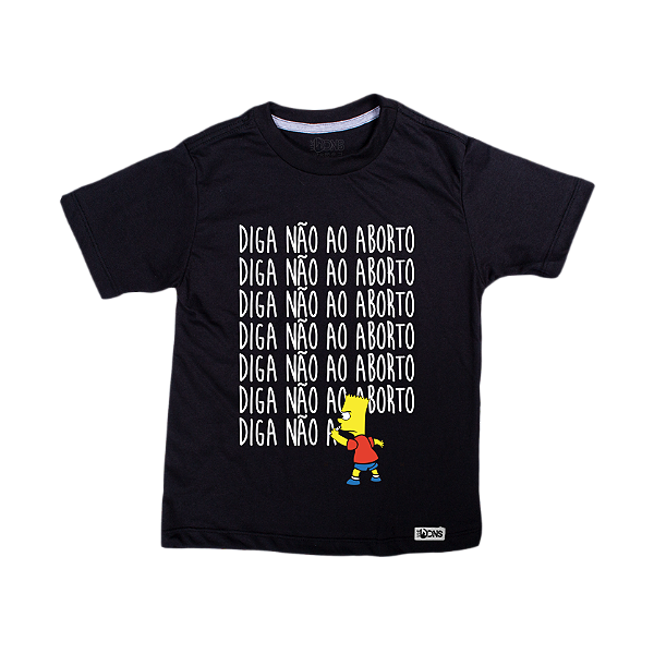 Camiseta Infantil Diga não ao aborto ref 121