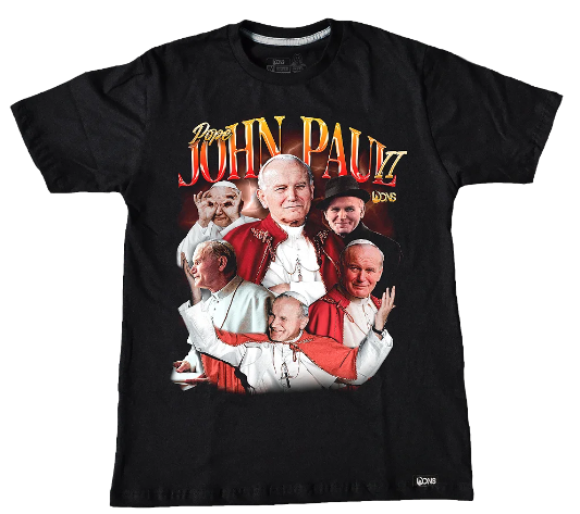 Camiseta Papa São João Paulo II - Preto ref 3196