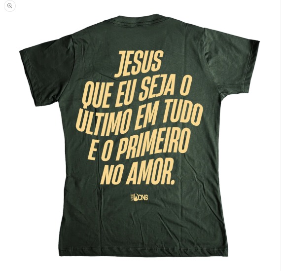 Baby Look Jesus que eu seja - Verde ref 3235
