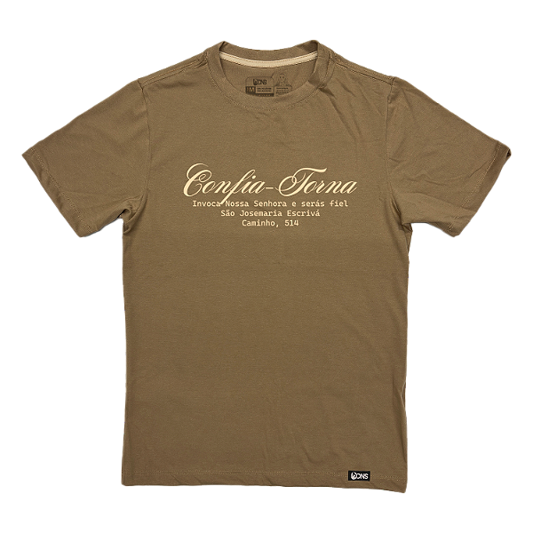 Camiseta Confia, Torna, Invoca - Mocha ref 3233