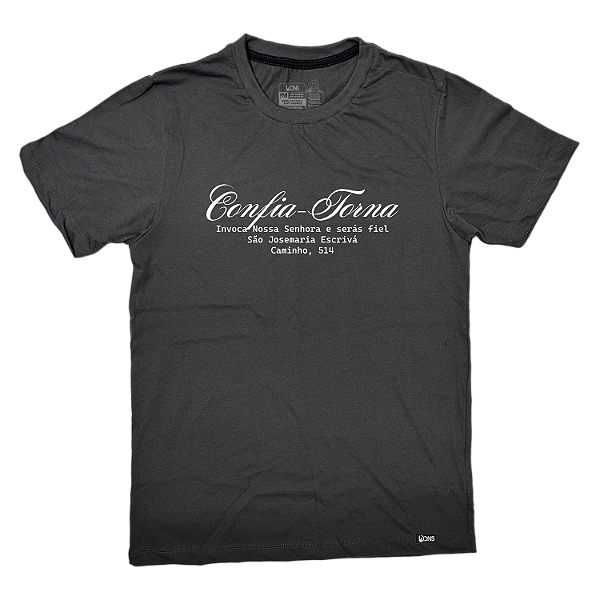 Camiseta Confia, Torna, Invoca - Grafite ref 3233