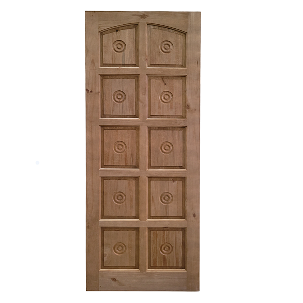 Folha de Porta Maciça Torneada 10alm Eco - Apenas a Folha