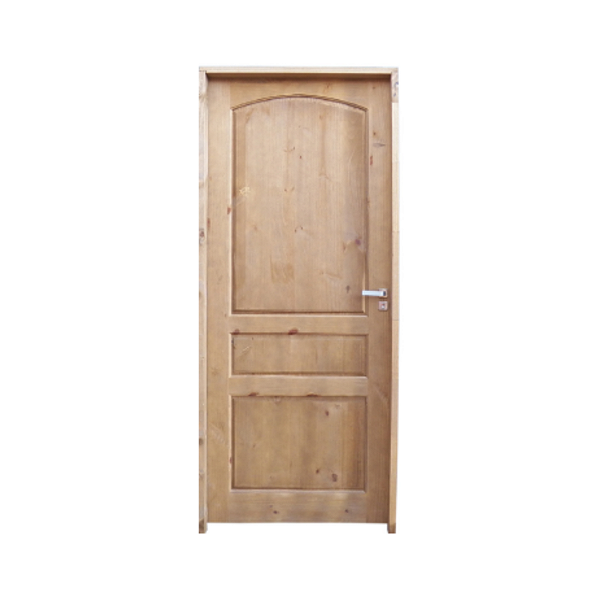 Kit Completo Porta Onix Eco Maciça 82cm + Fechadura Externa Modena + Batente Ecológico Tingido Imbuia