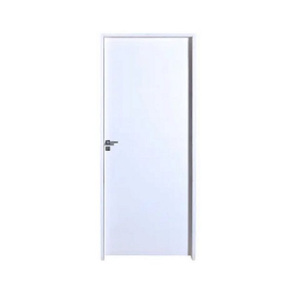 Kit Porta Completa Lisa Primer 72cm + Fechadura Interna Modena + Batente Ecológico Primer