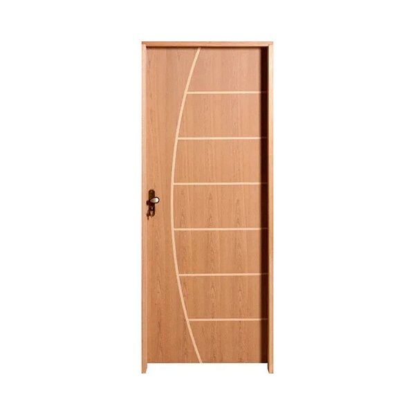 Kit Completo Porta Belíssima Imbuia 62cm + Fechadura Externa Taco de Golf + Batente Ecológico Tingido Imbuia