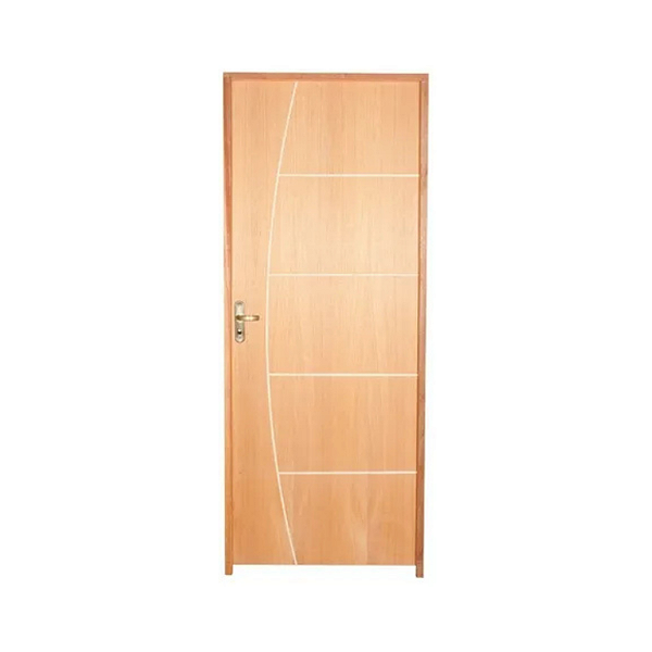 Kit Completo Porta Beli 4 Imbuia 92cm + Fechadura Externa Rafnata + Batente Ecológico Tingido Imbuia.