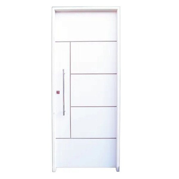 Kit Porta Completa Atenas Primer + Fechadura Rolete com Puxador Reto de 60cm + Batente Ecológico Primer