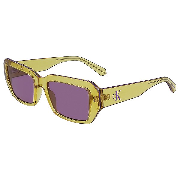 Óculos de Sol Calvin Klein Jeans CKJ23602S 701 - Amarelo 53