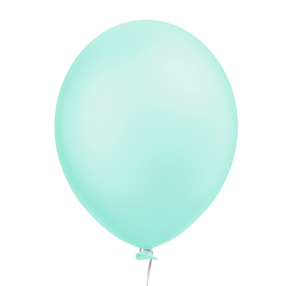 Balão Perolizado Candy Verde Água 5''