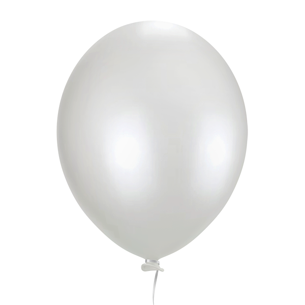 Balão Perolizado Candy  Branco 9''