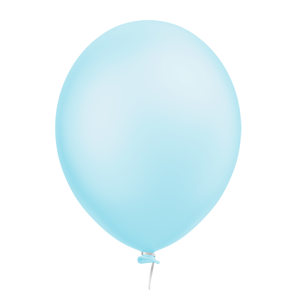 Balão Perolizado Candy Azul Claro  9''