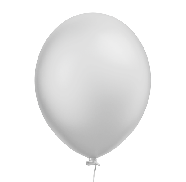 Balão Perolizado Candy Prata 9''