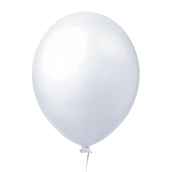 Balão Liso Branco 9''