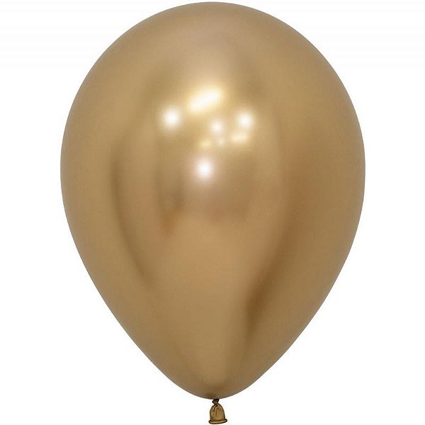 Balão Látex Reflex Dourado Sempertex 12"