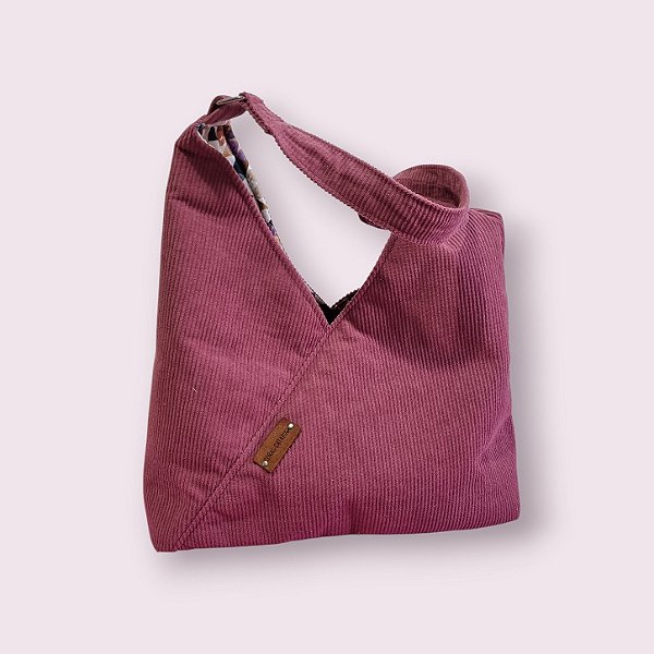 Bolsa Aurora - Cotelê Uva