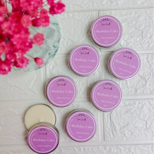 Mini Vela Aromática Birthday Cake
