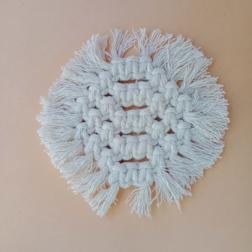 Suporte Porta Vela Macramê